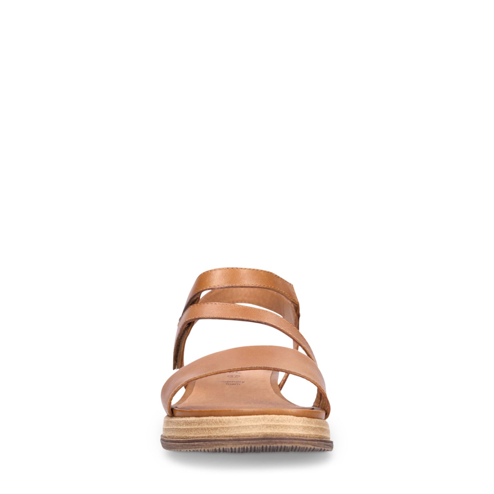 Cognacfarbene Ledersandalen