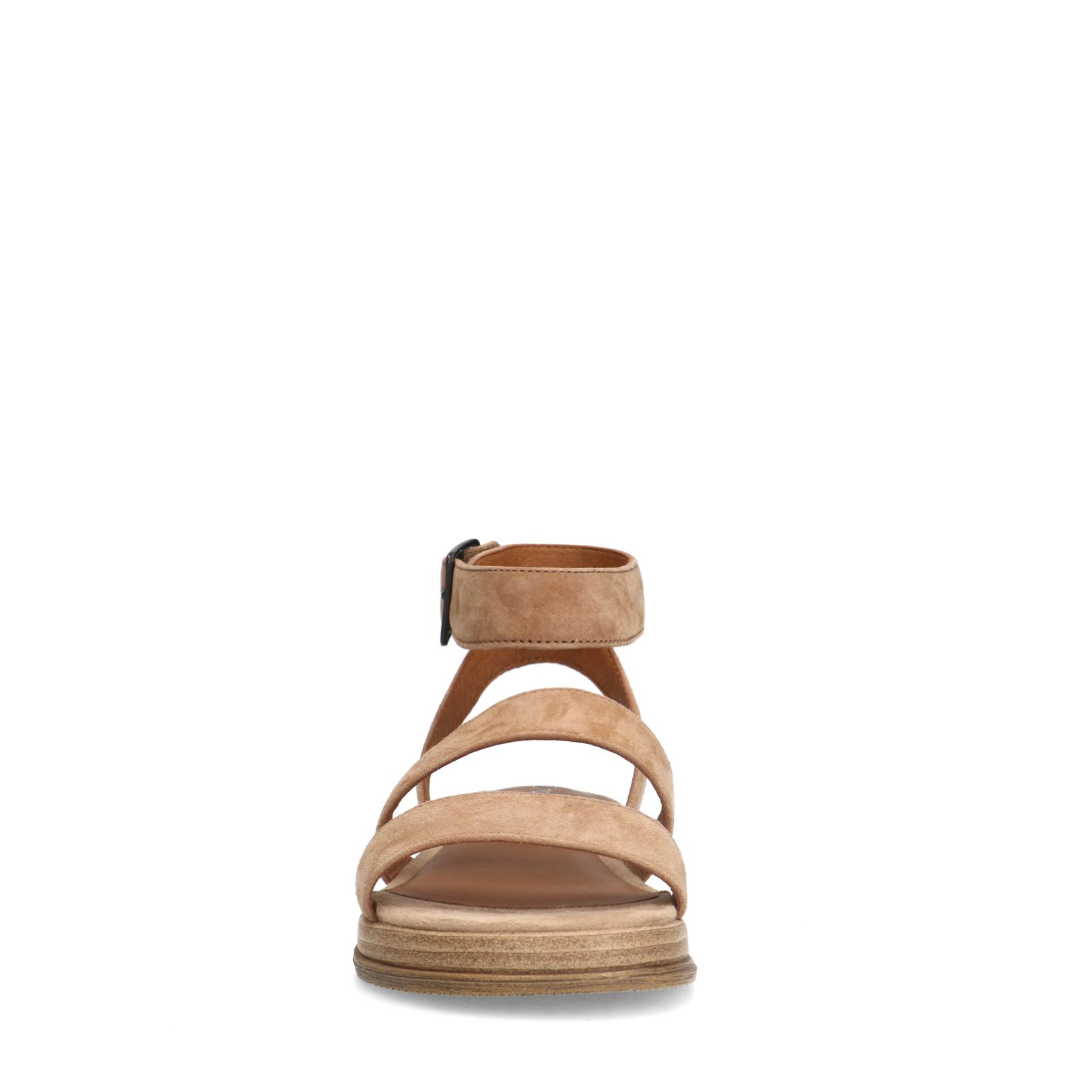 Beige suède sandalen