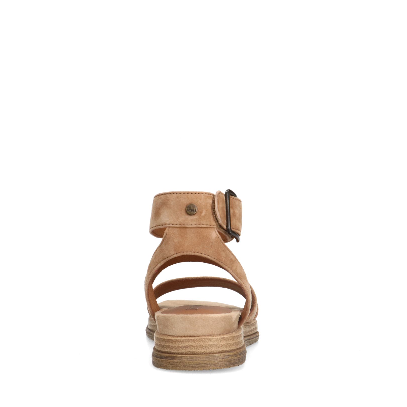 Beige suède sandalen