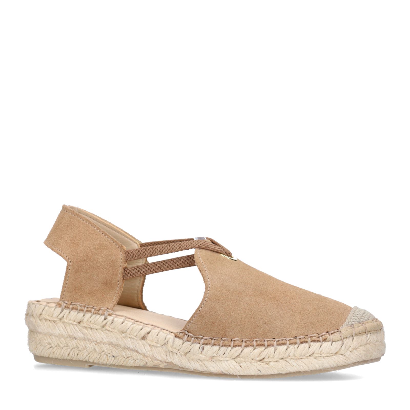 Taupe suède sleehakken