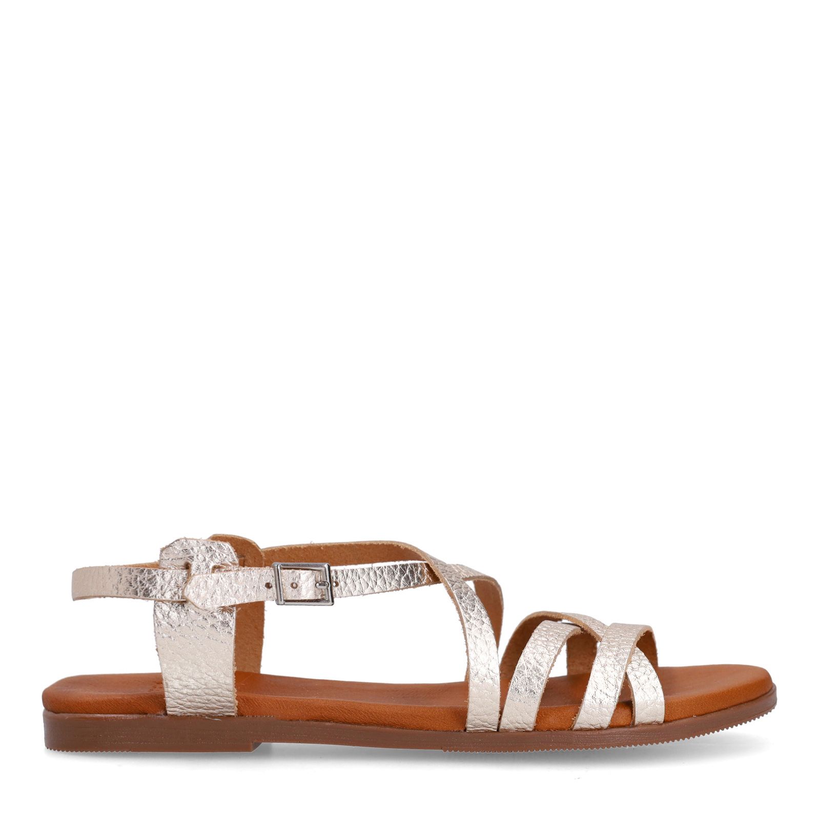 Gouden leren sandalen