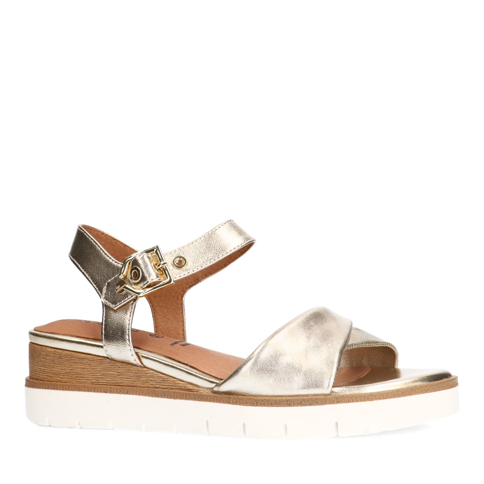 Gouden leren sandalen