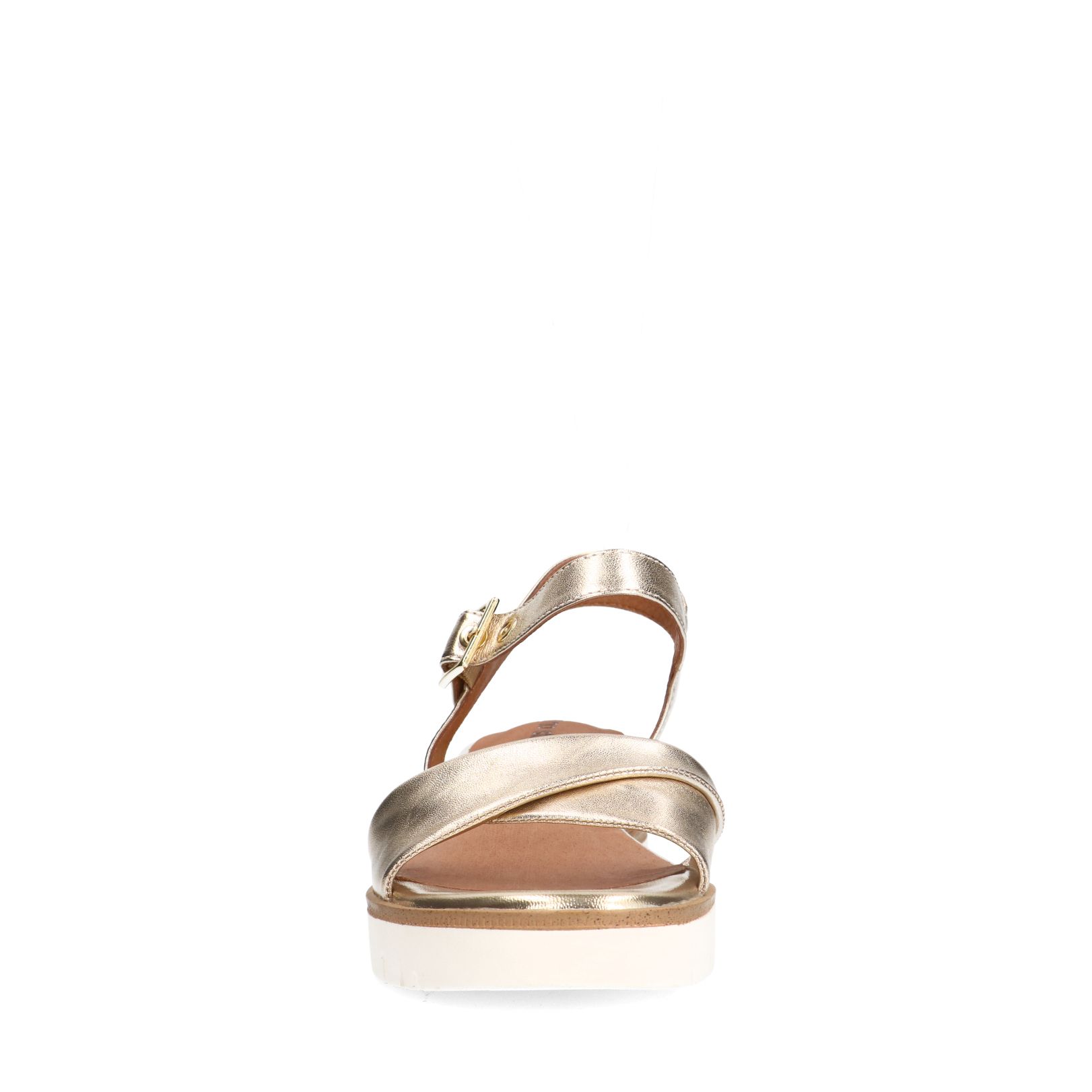 Gouden leren sandalen