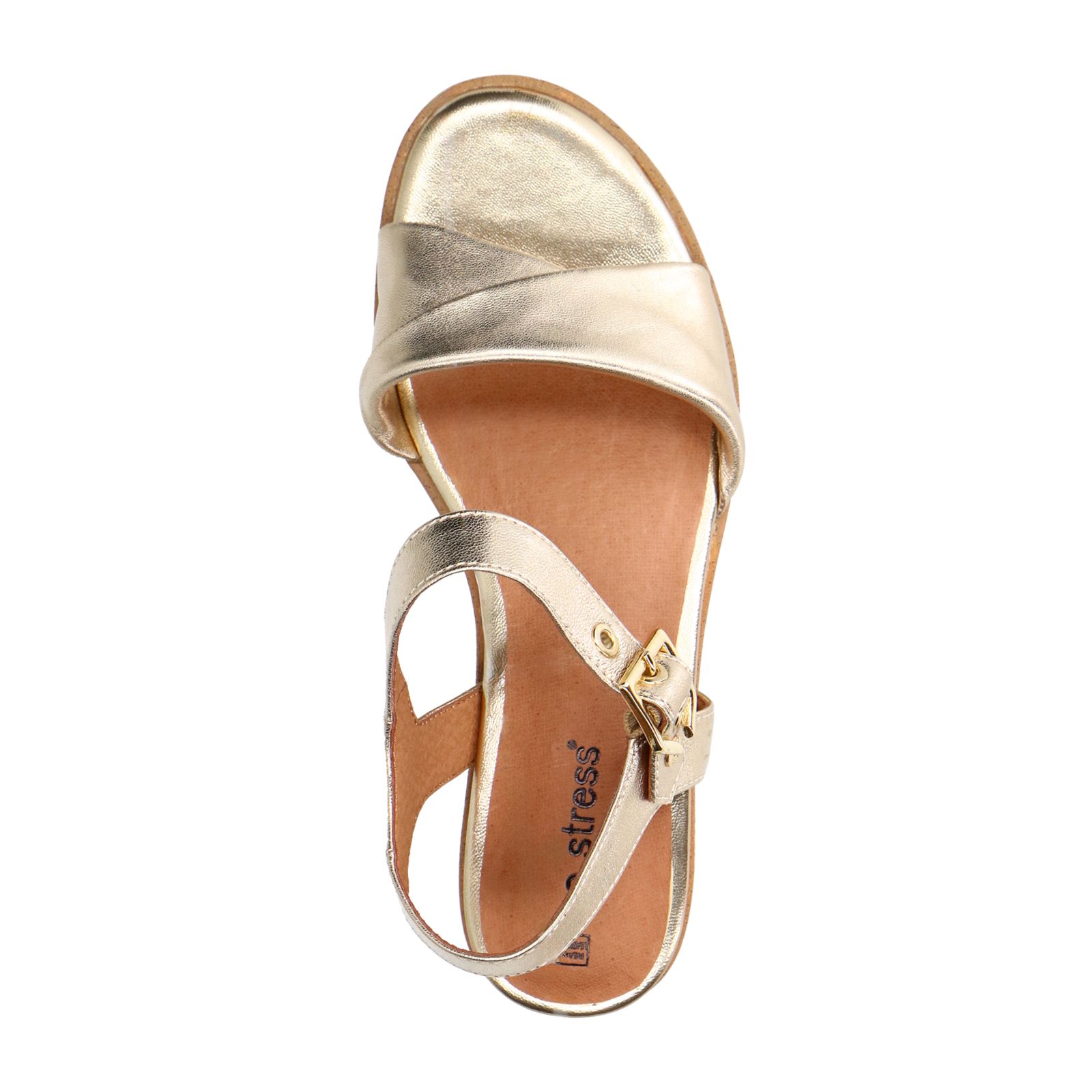 Gouden leren sandalen