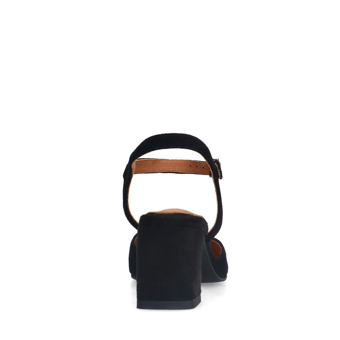 Zwarte suède slingbacks
