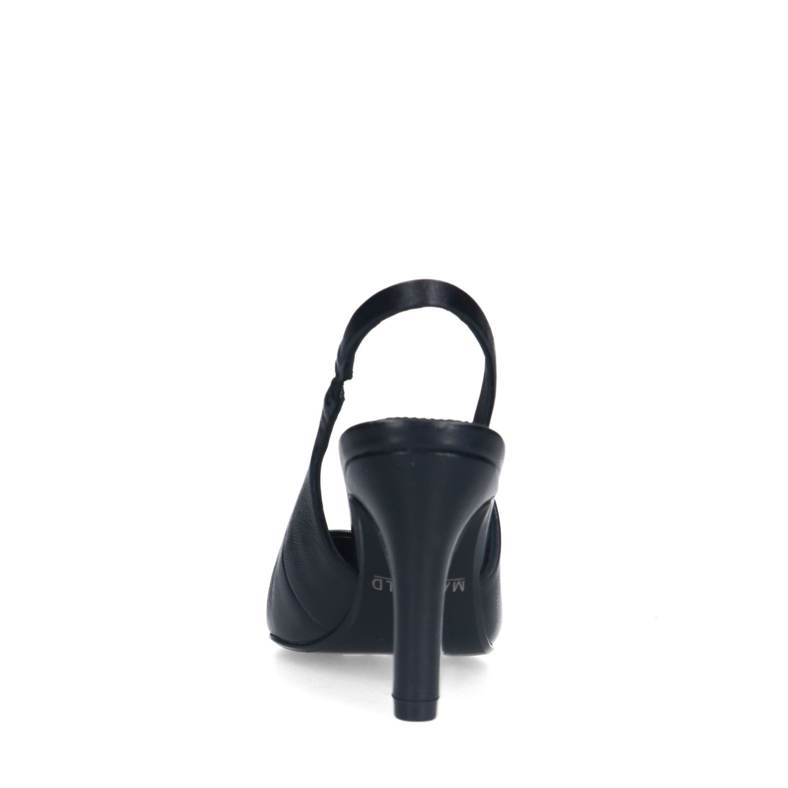 Zwarte leren slingbacks