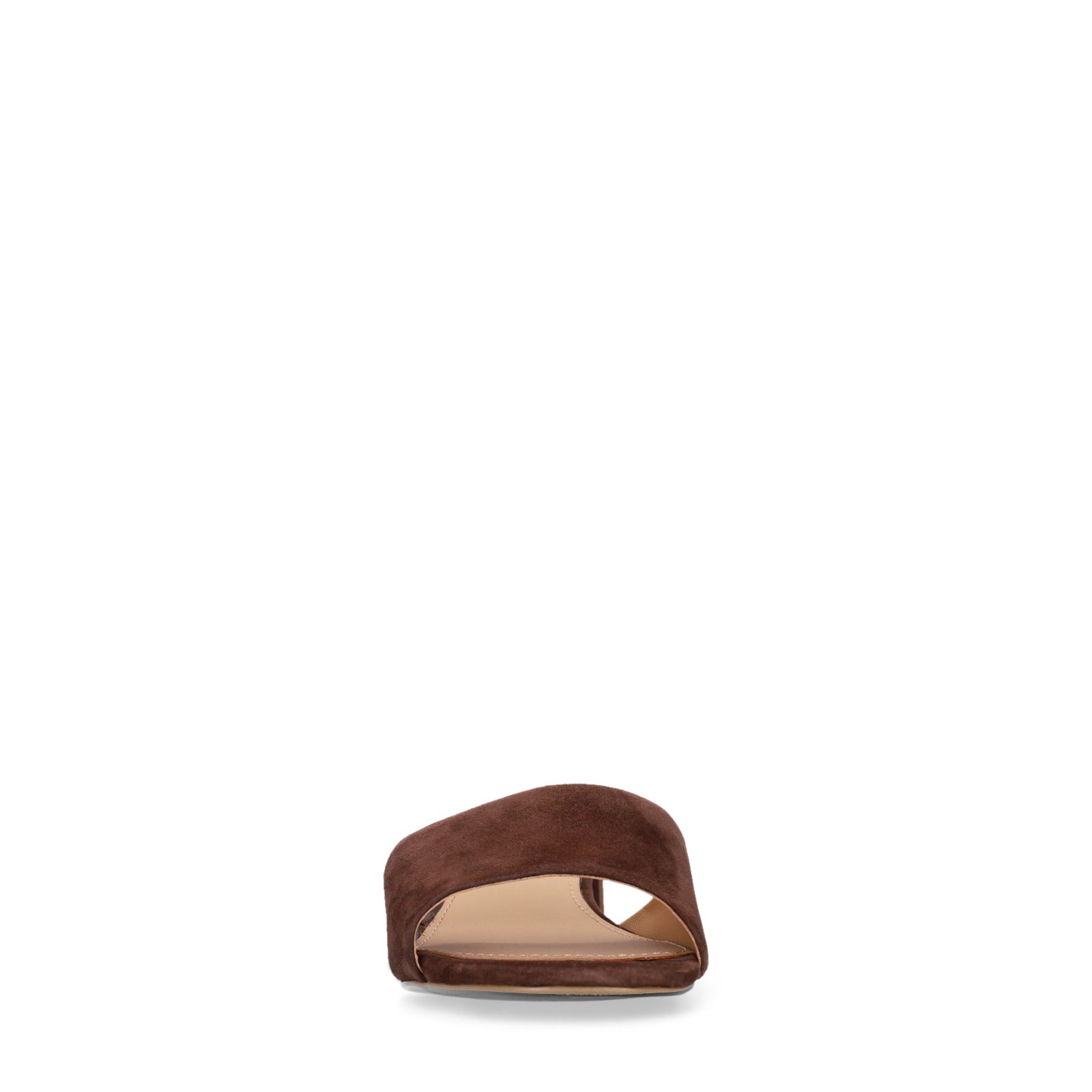 Braune Veloursleder-Sandaletten