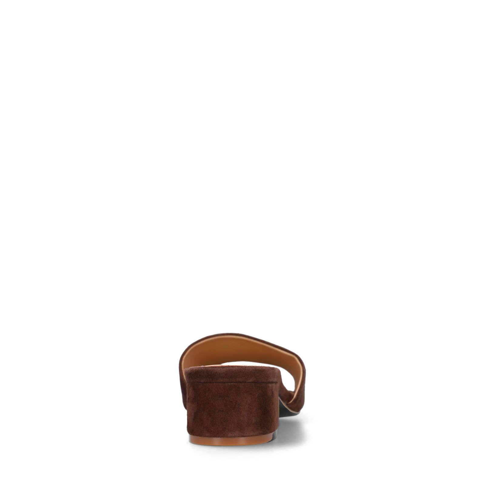 Braune Veloursleder-Sandaletten