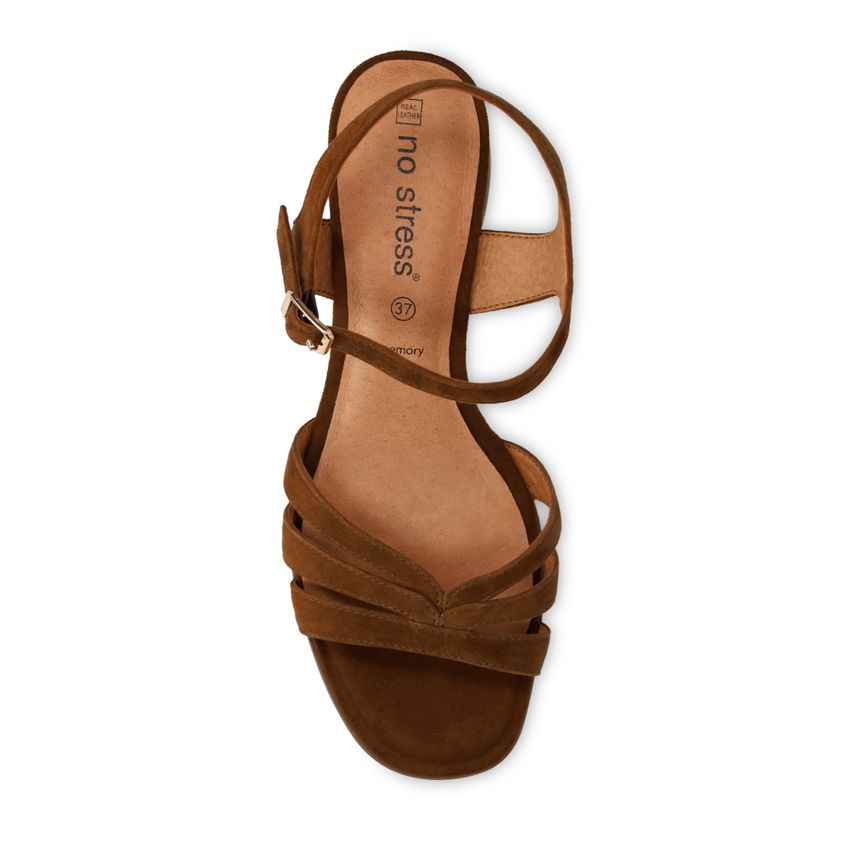 Braune Ledersandaletten