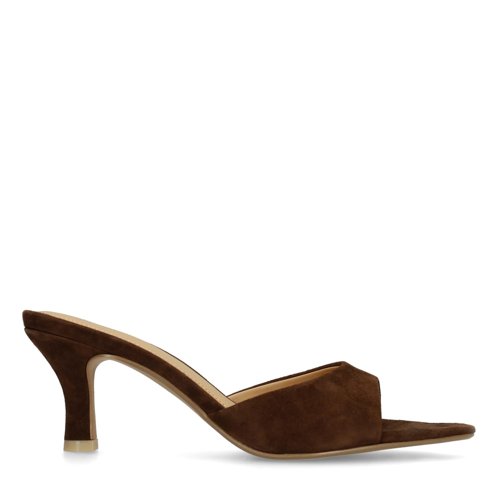 Bruine suède pumps