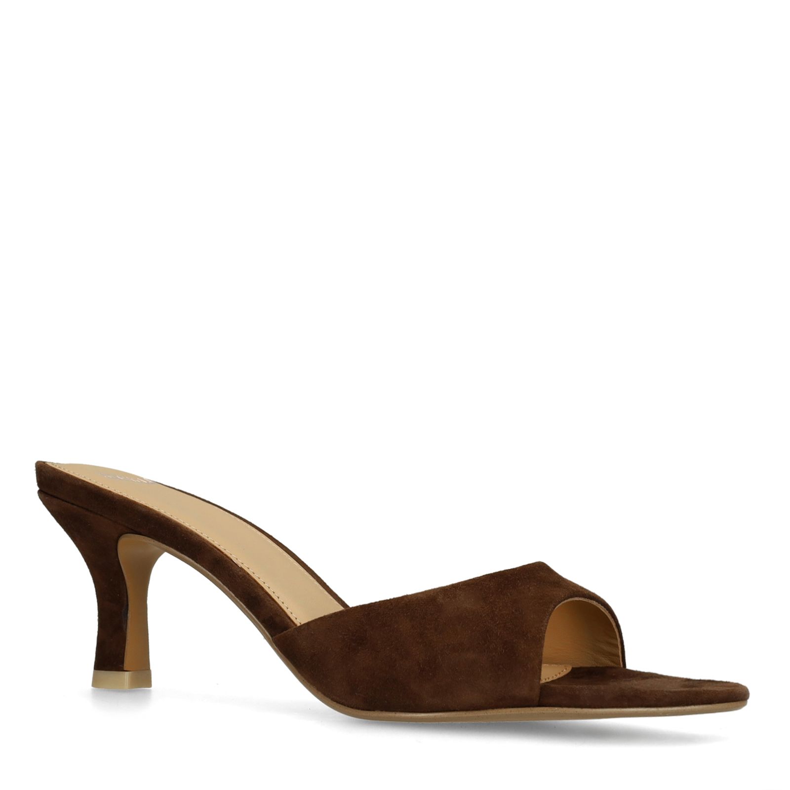 Bruine suède pumps