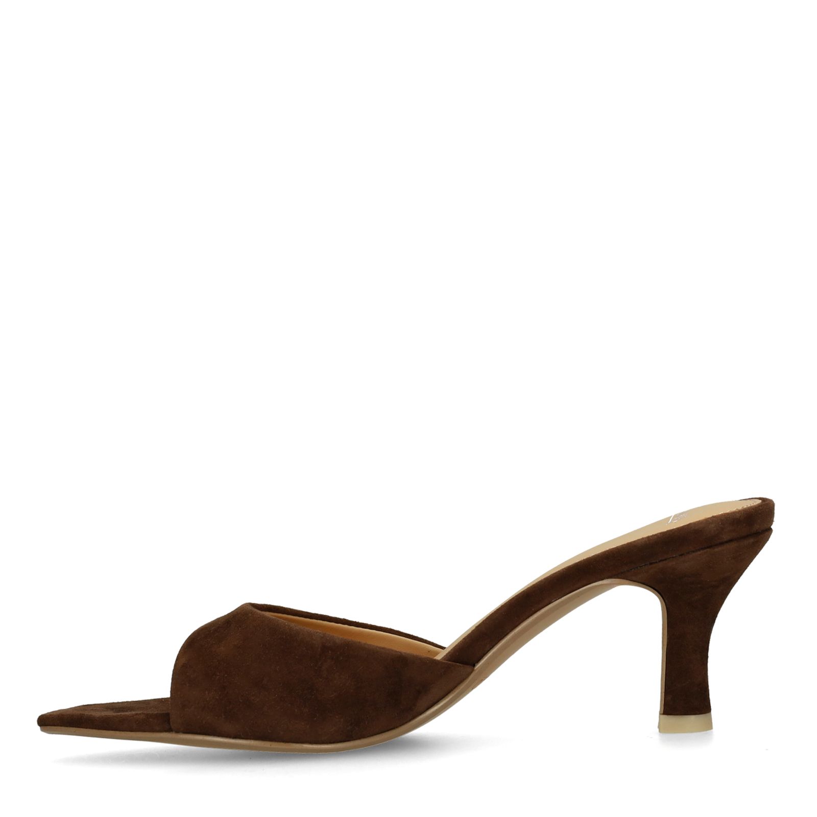 Bruine suède pumps