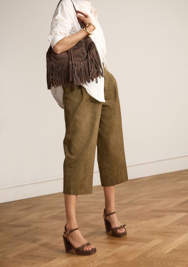 Dunkelbraune Veloursleder-Sandaletten