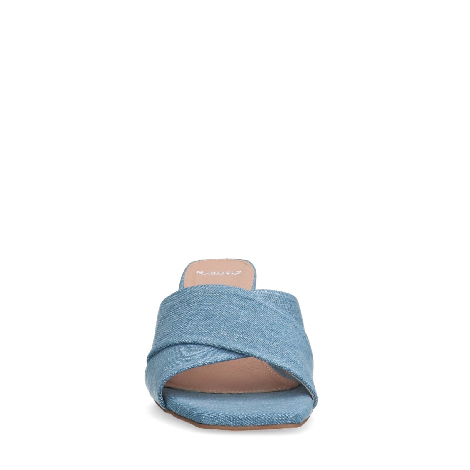 Blauwe denim pumps