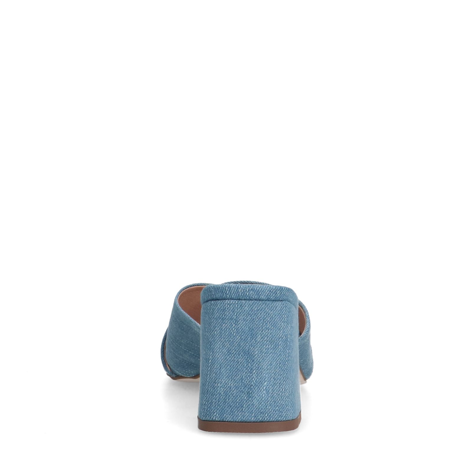 Blaue Pumps in Denim-Optik