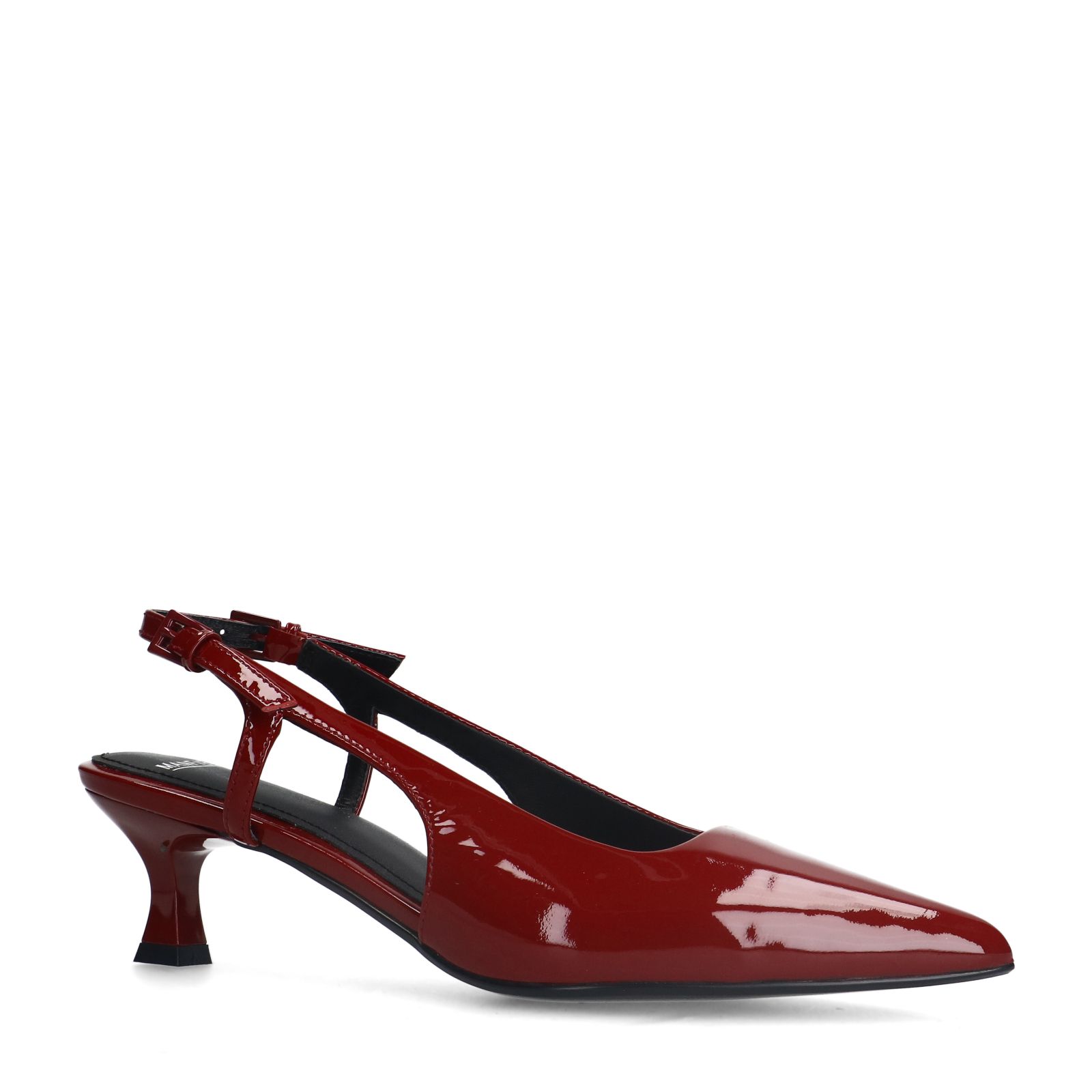 Rode lakleren slingbacks