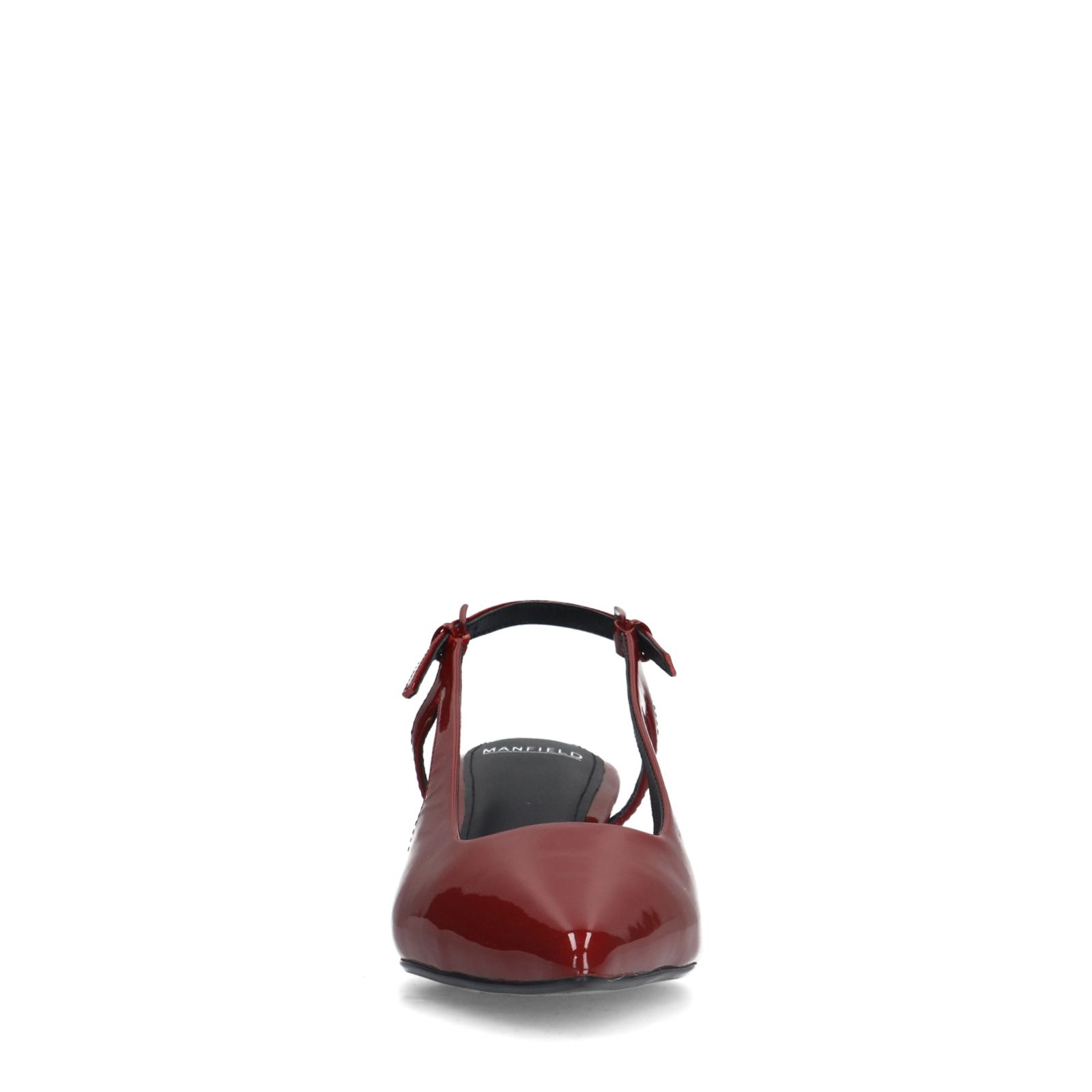Rode lakleren slingbacks