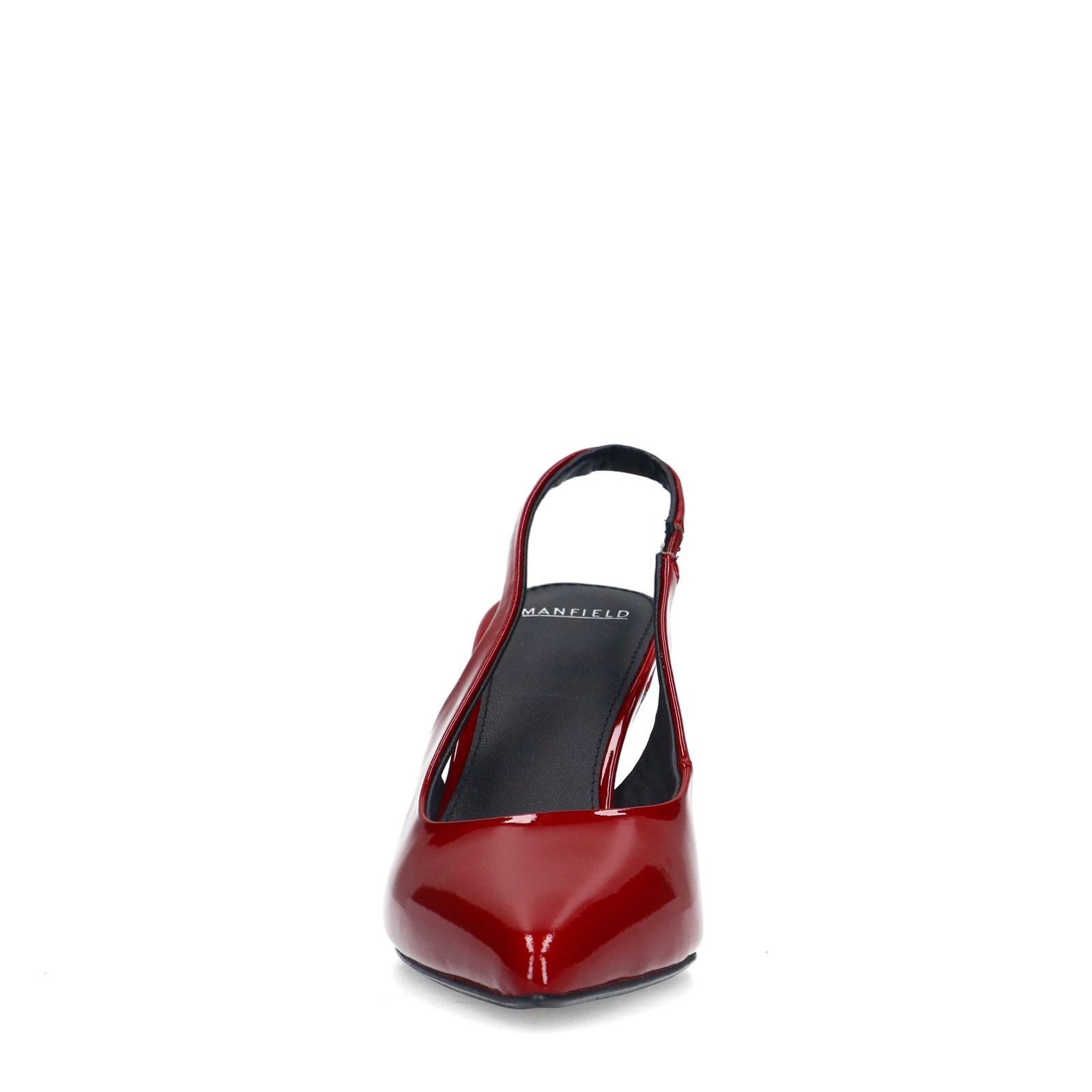 Rode lakleren slingbacks
