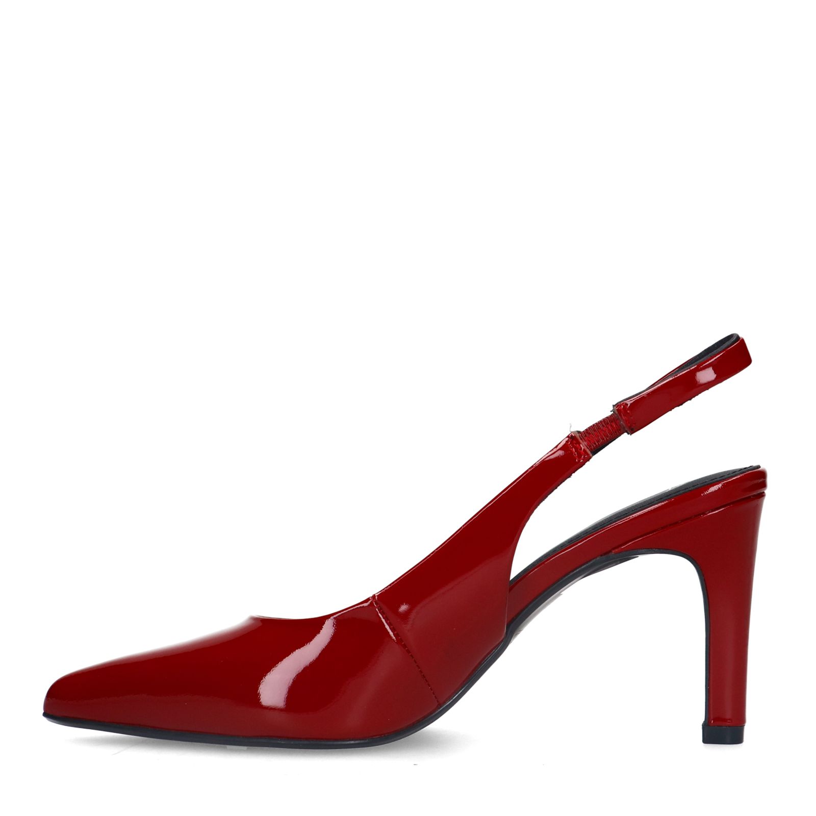 Rode lakleren slingbacks
