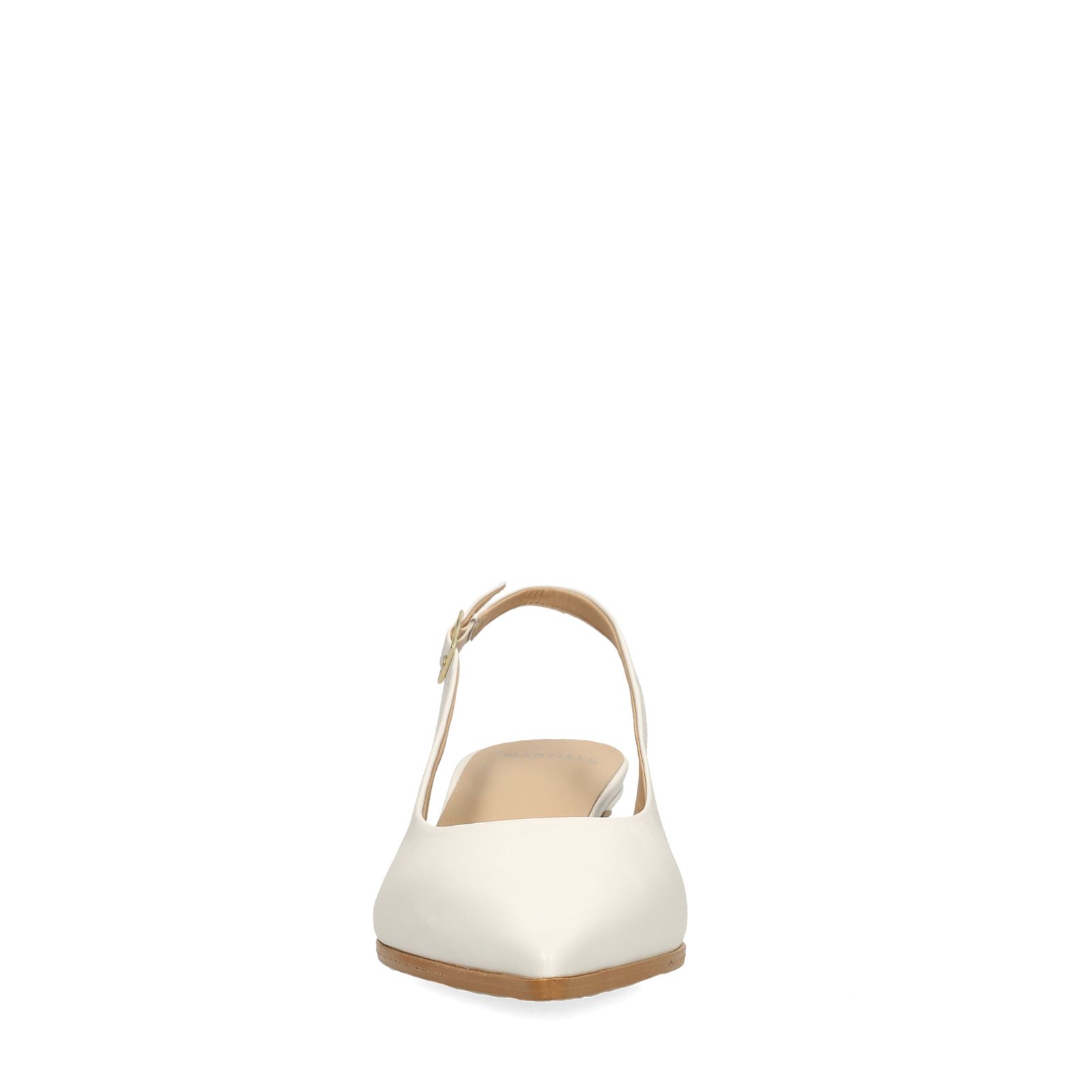 Off white leren slingbacks