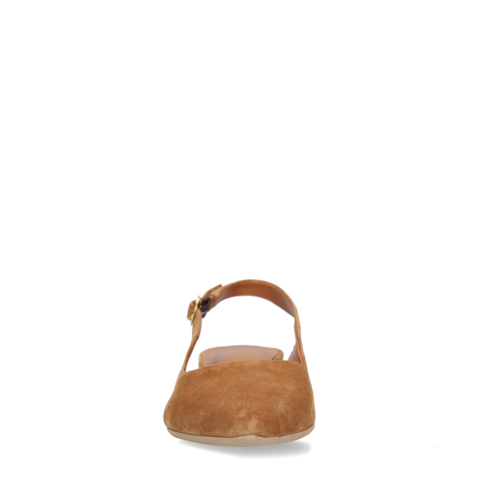 Cognac suède slingbacks