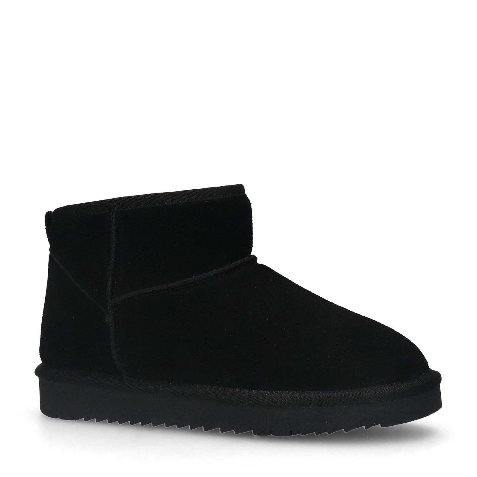 Zwarte suède boots