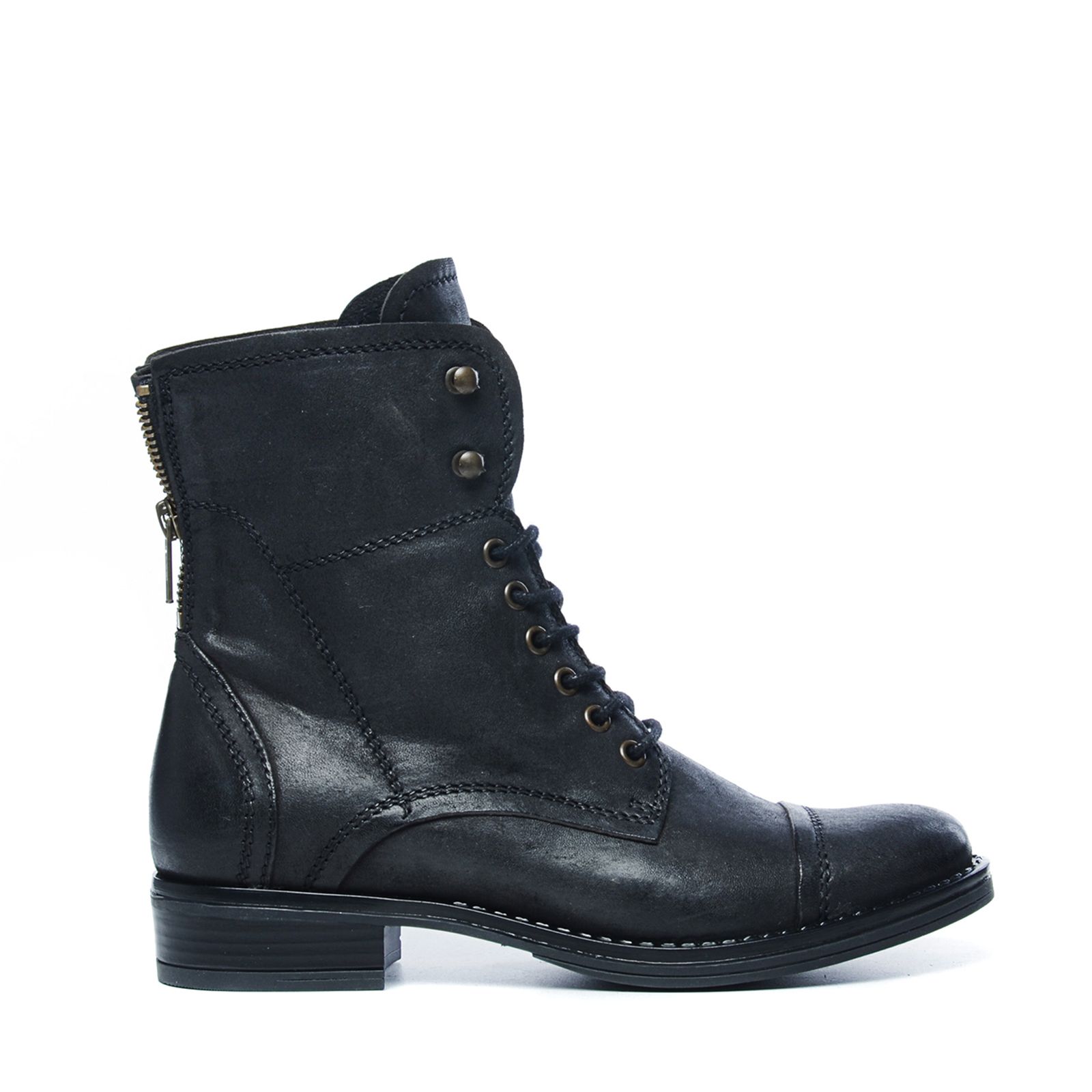 Schwarze Biker Boots