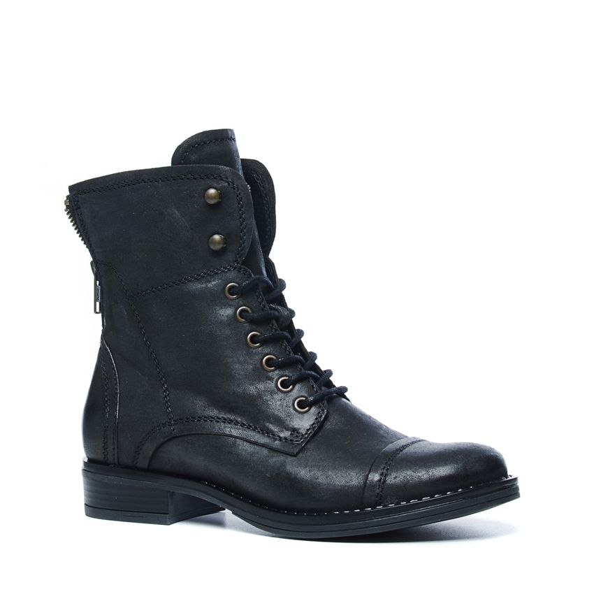 Schwarze Biker Boots