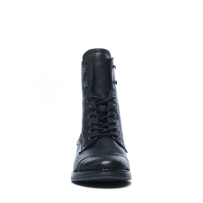 Schwarze Biker Boots