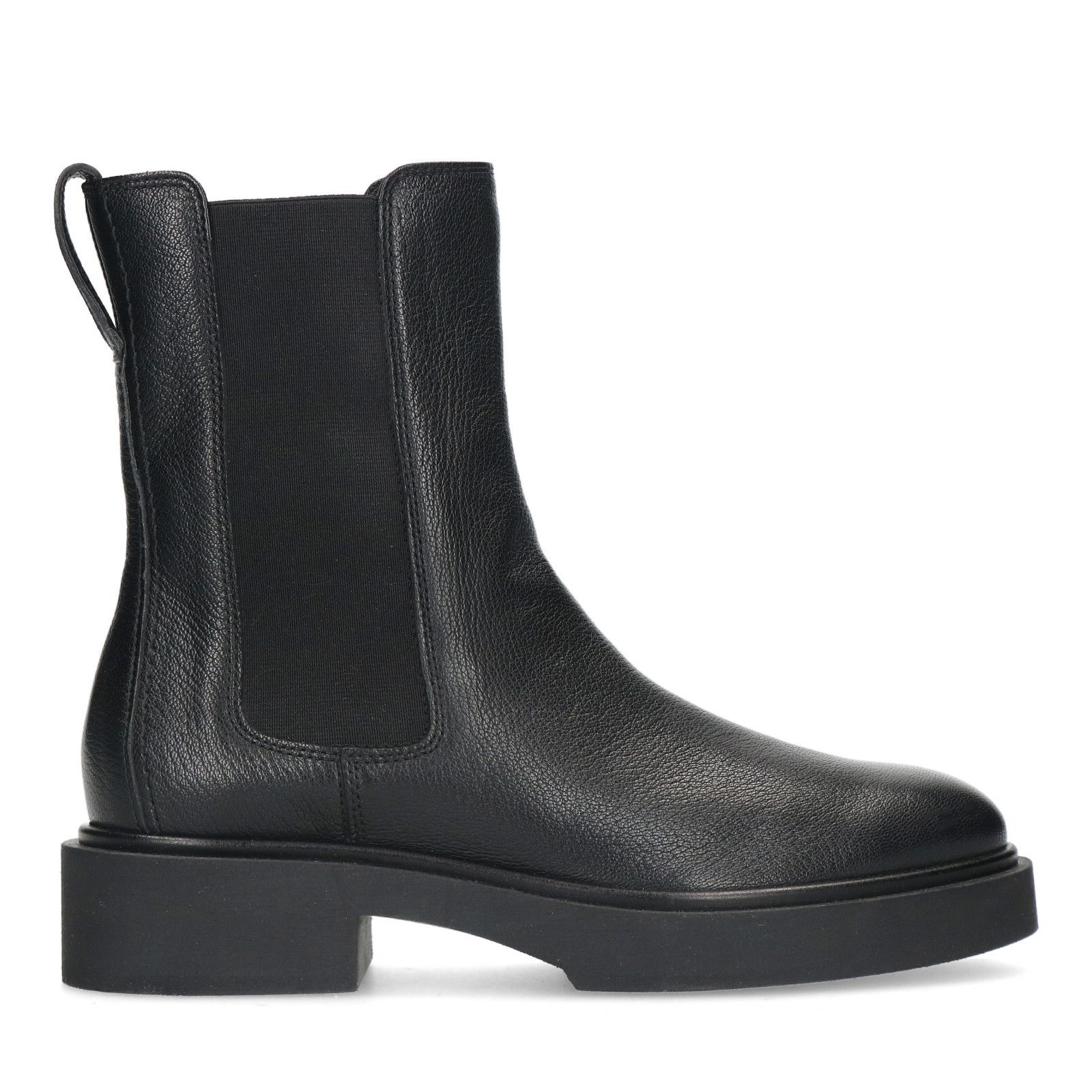 Schwarze Chelsea Boots aus Leder