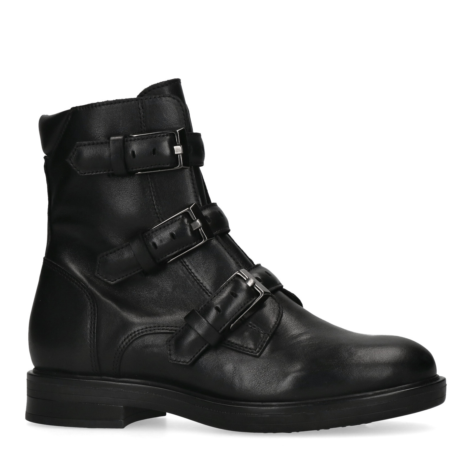 Biker best sale boots buckle