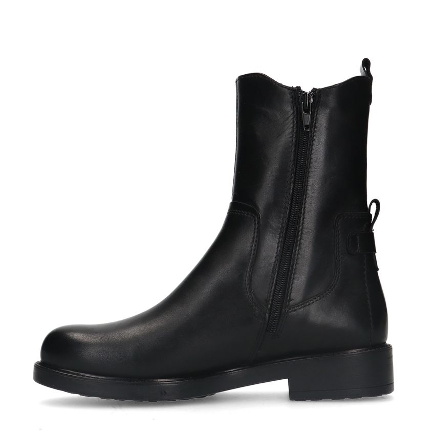 Zwarte leren chelsea boots