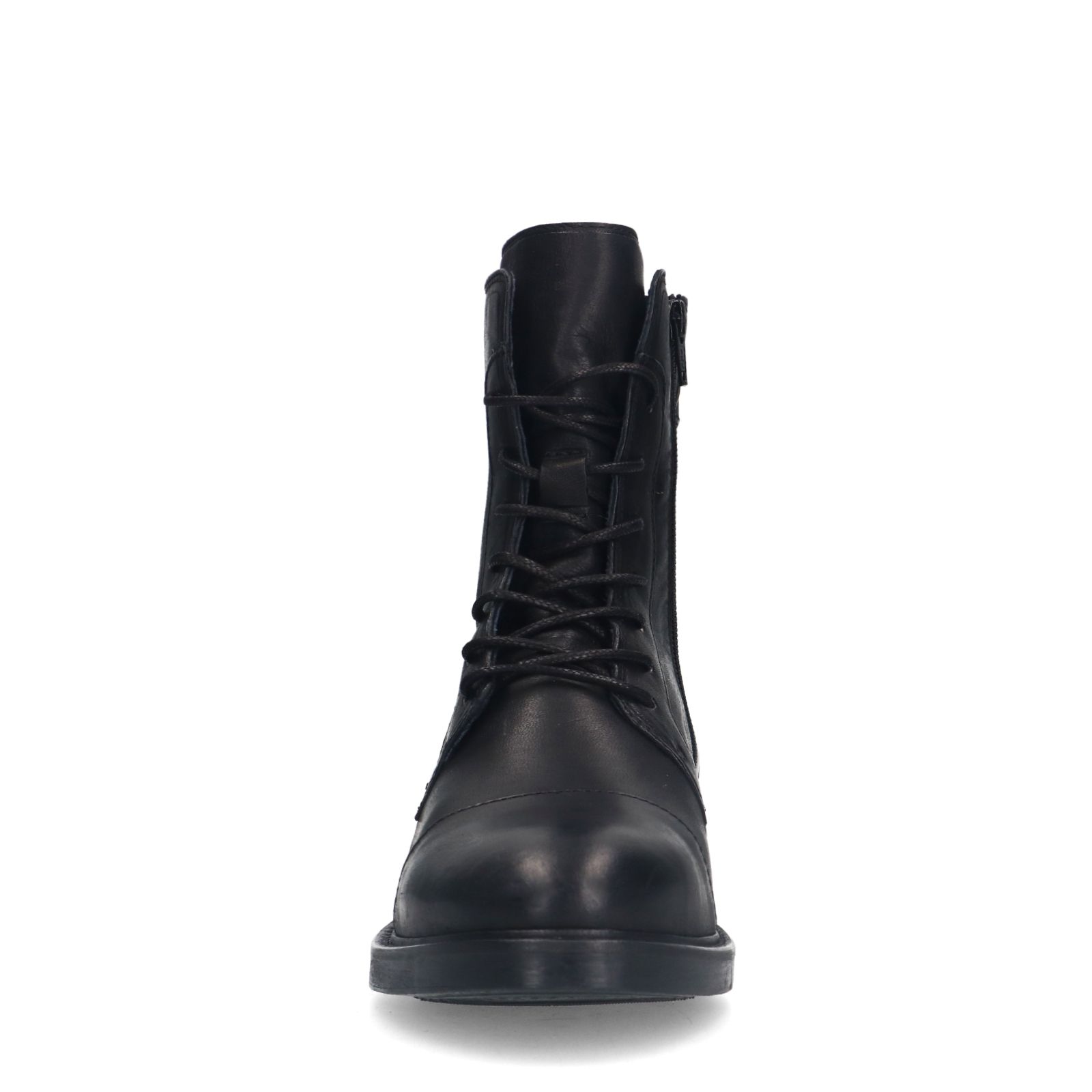 Zwarte leren veterboots