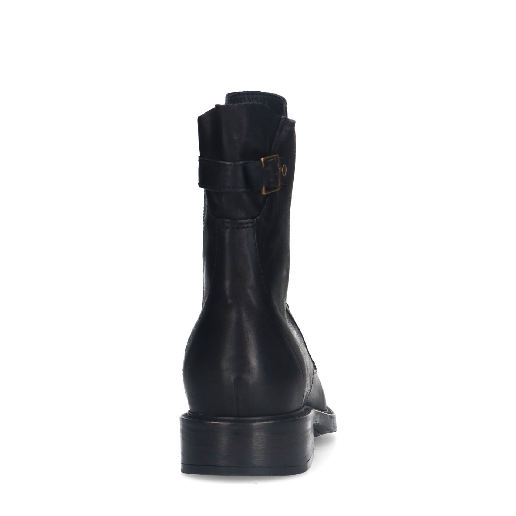Zwarte leren veterboots