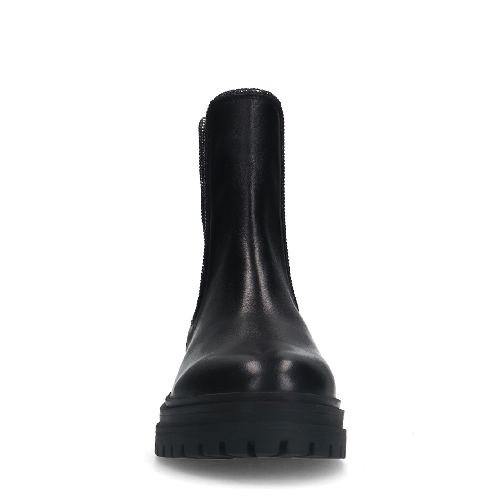 Zwarte leren chelsea boots