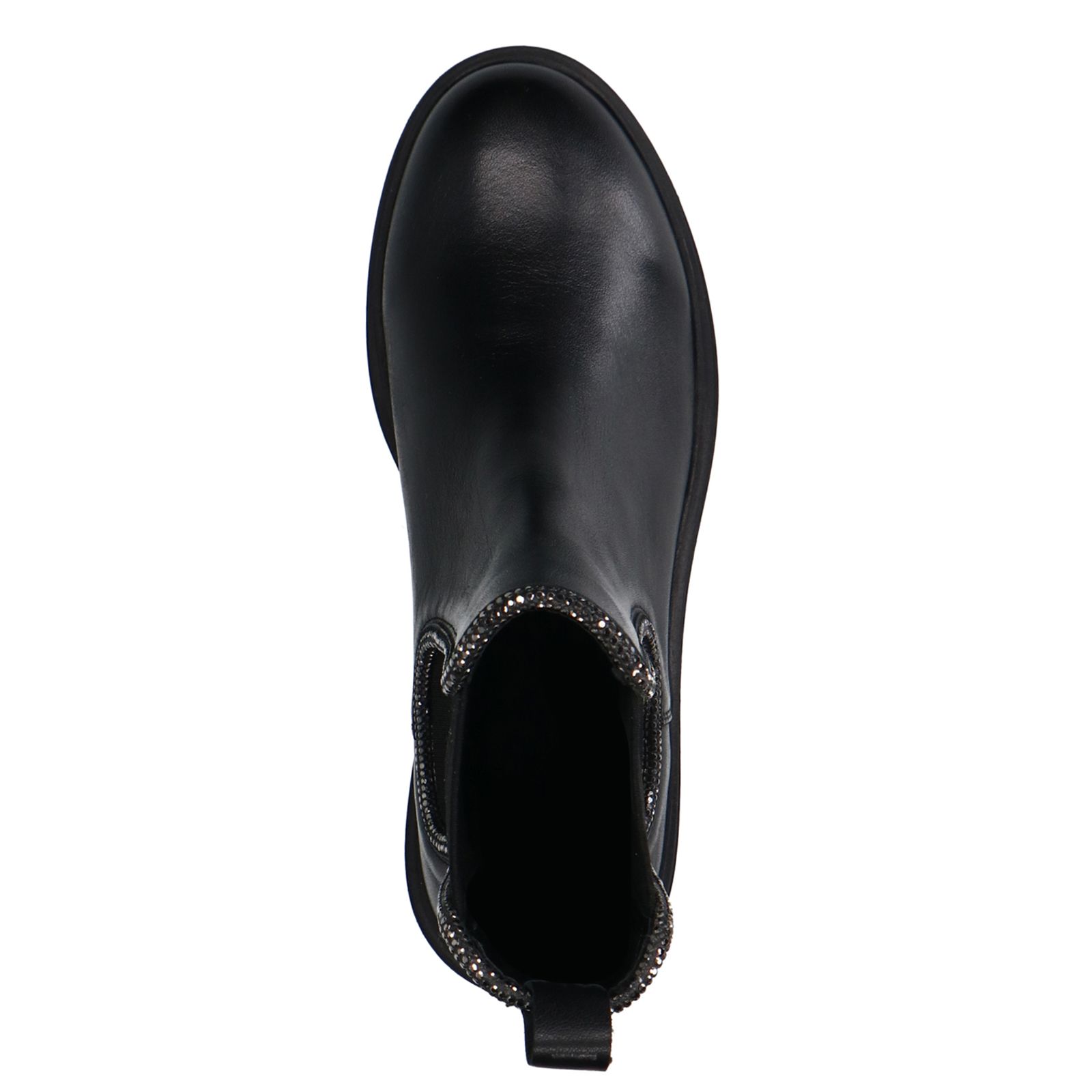 Zwarte leren chelsea boots