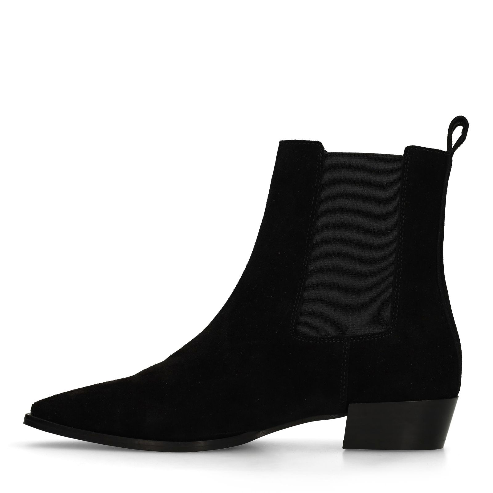 Zwarte suède chelsea boots