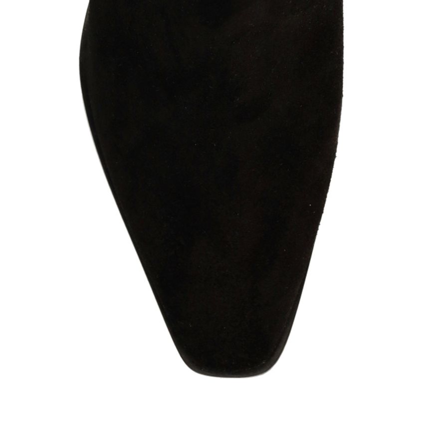 Zwarte suède chelsea boots