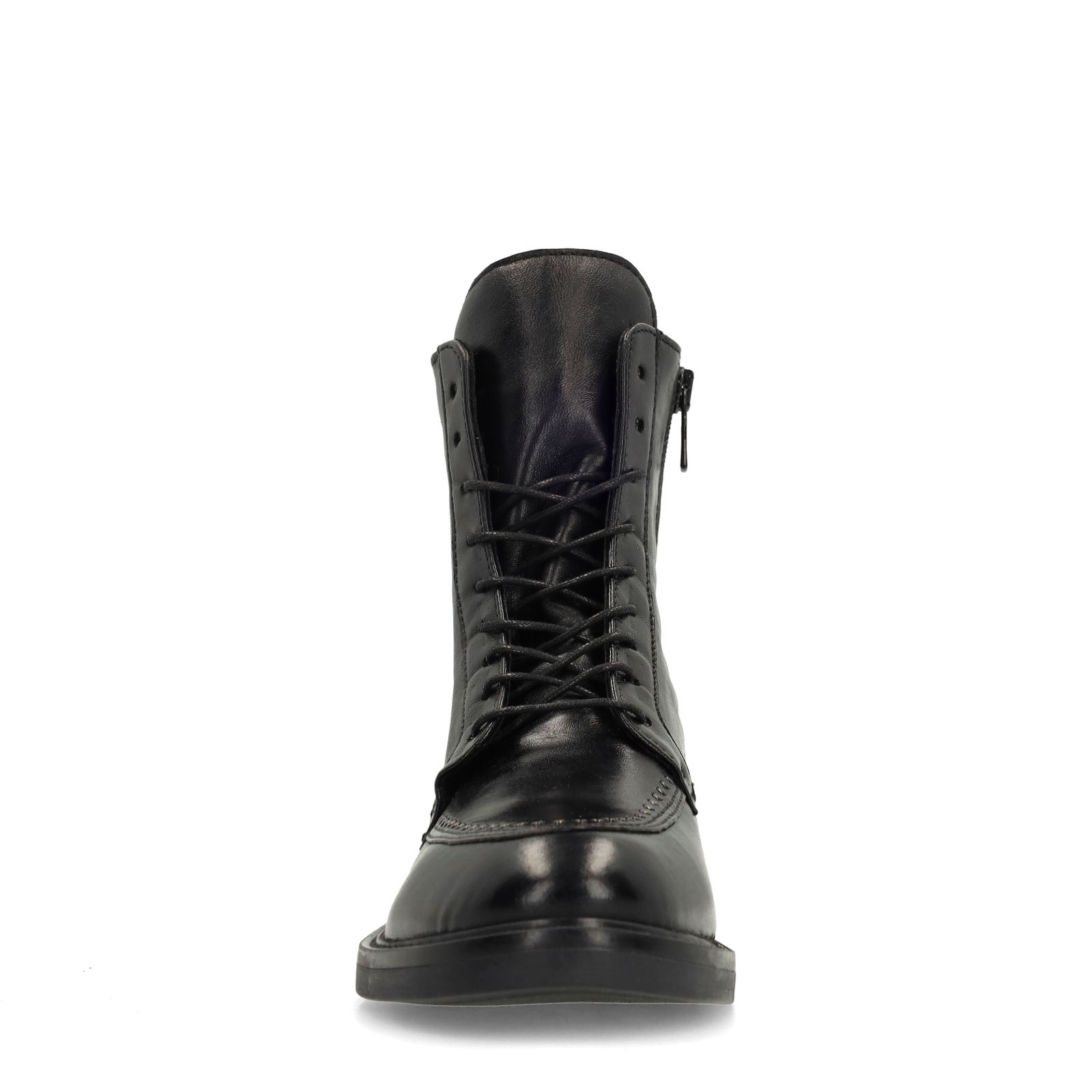 Schwarze Biker Boots aus Leder