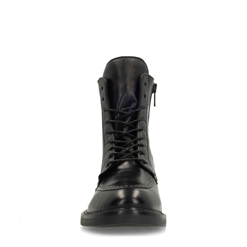 Zwarte leren biker boots