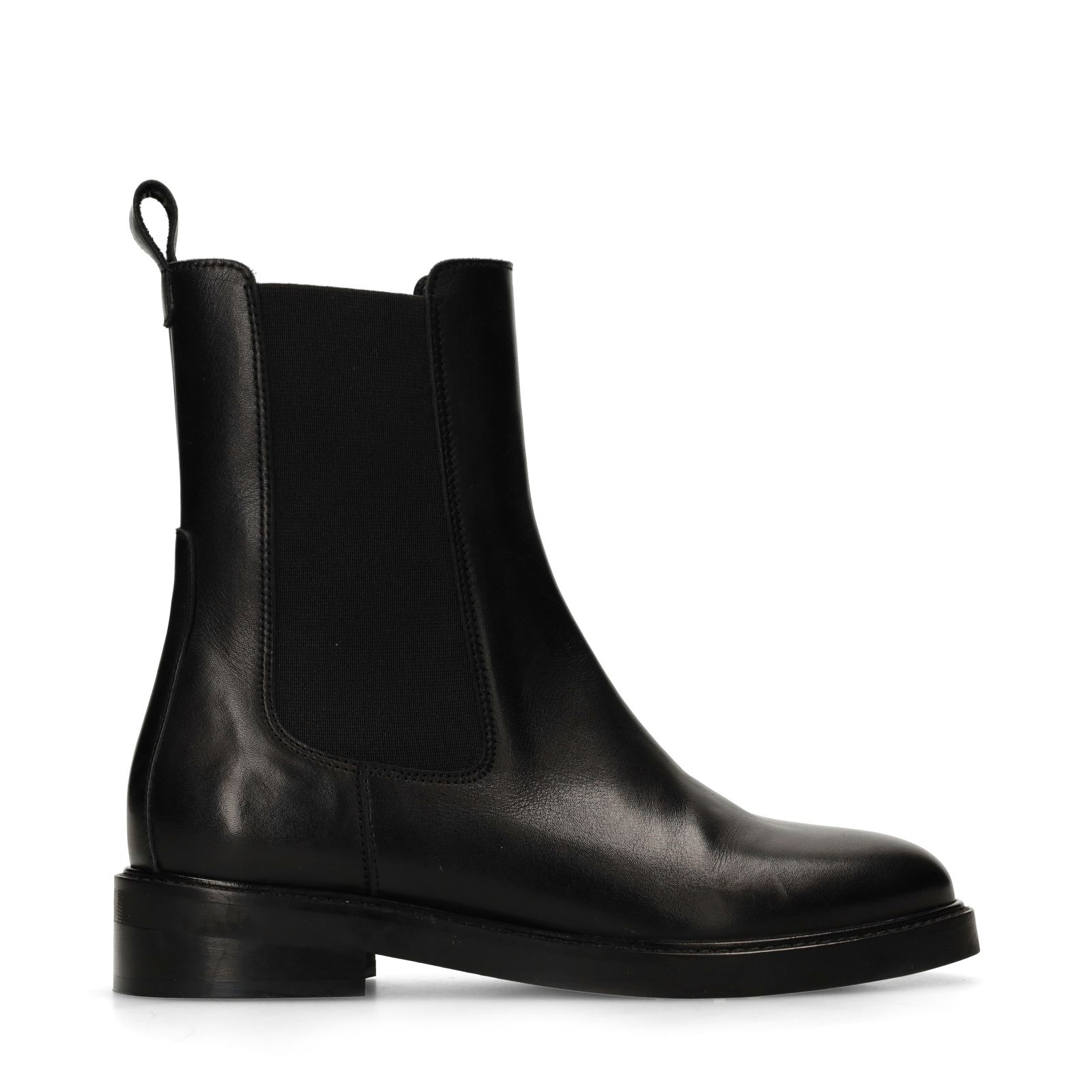 Schwarze Chelsea Boots aus Leder
