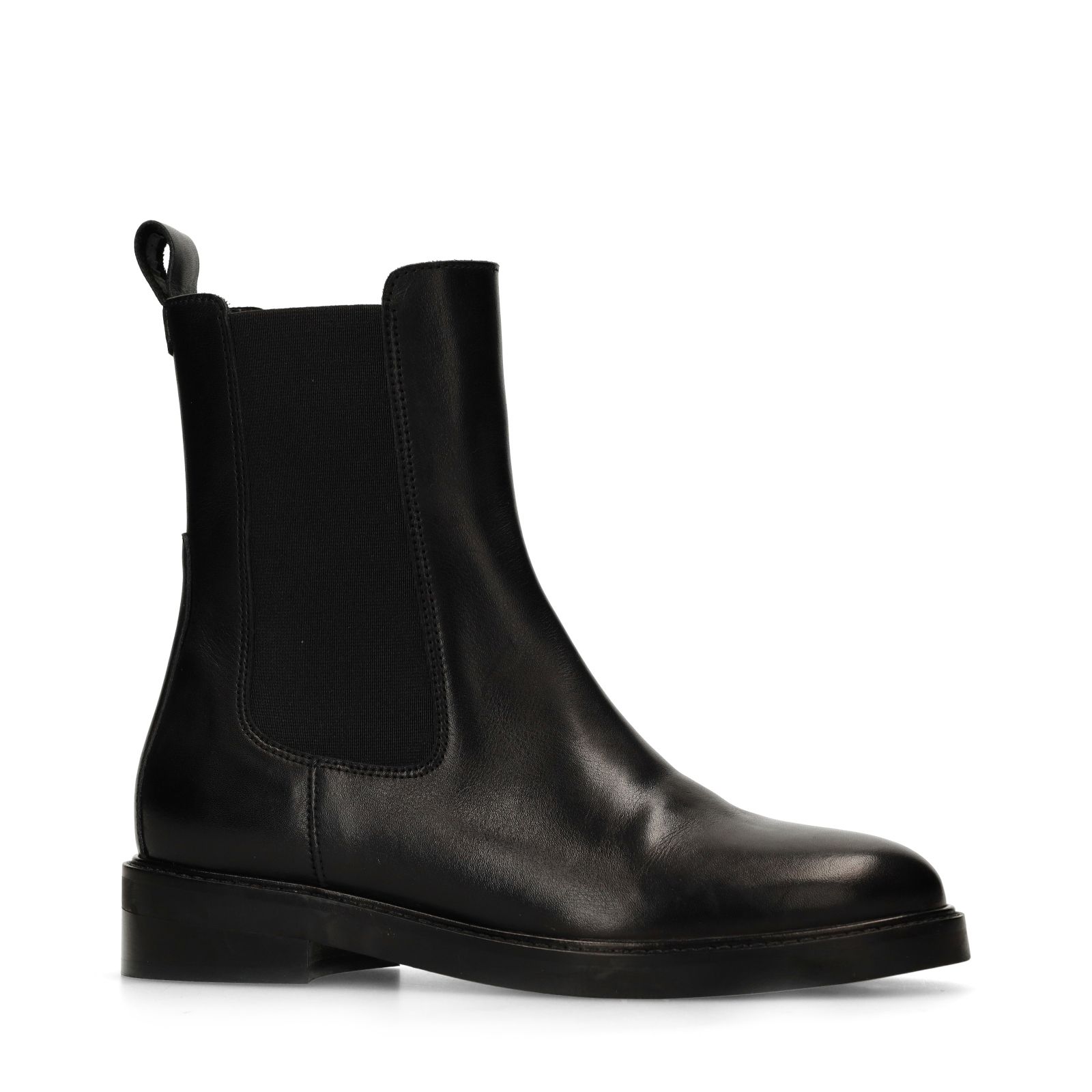 Schwarze Chelsea Boots aus Leder