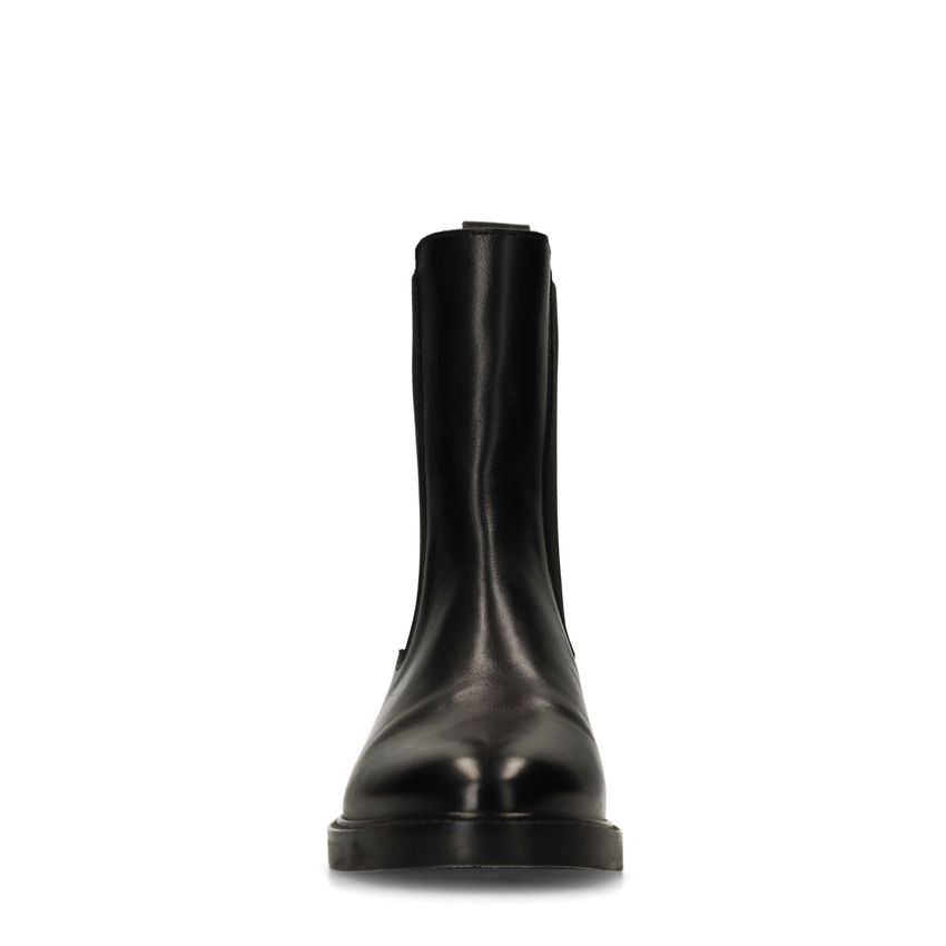 Zwarte leren chelsea boots