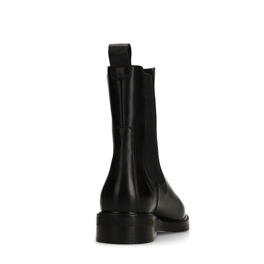 Schwarze Chelsea Boots aus Leder