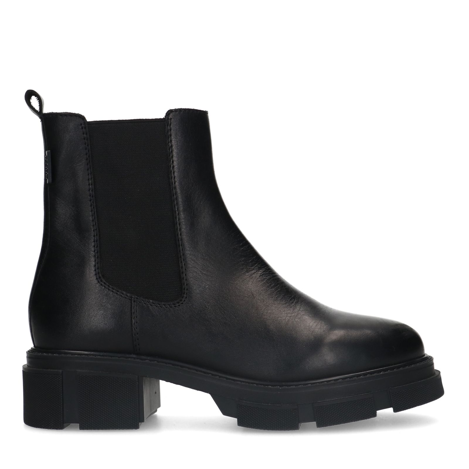 Schwarze Chelsea Boots aus Leder