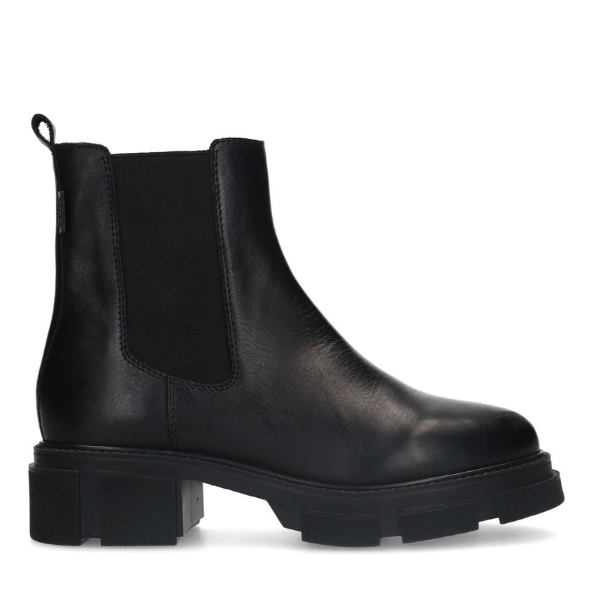 Schwarze Chelsea Boots aus Leder