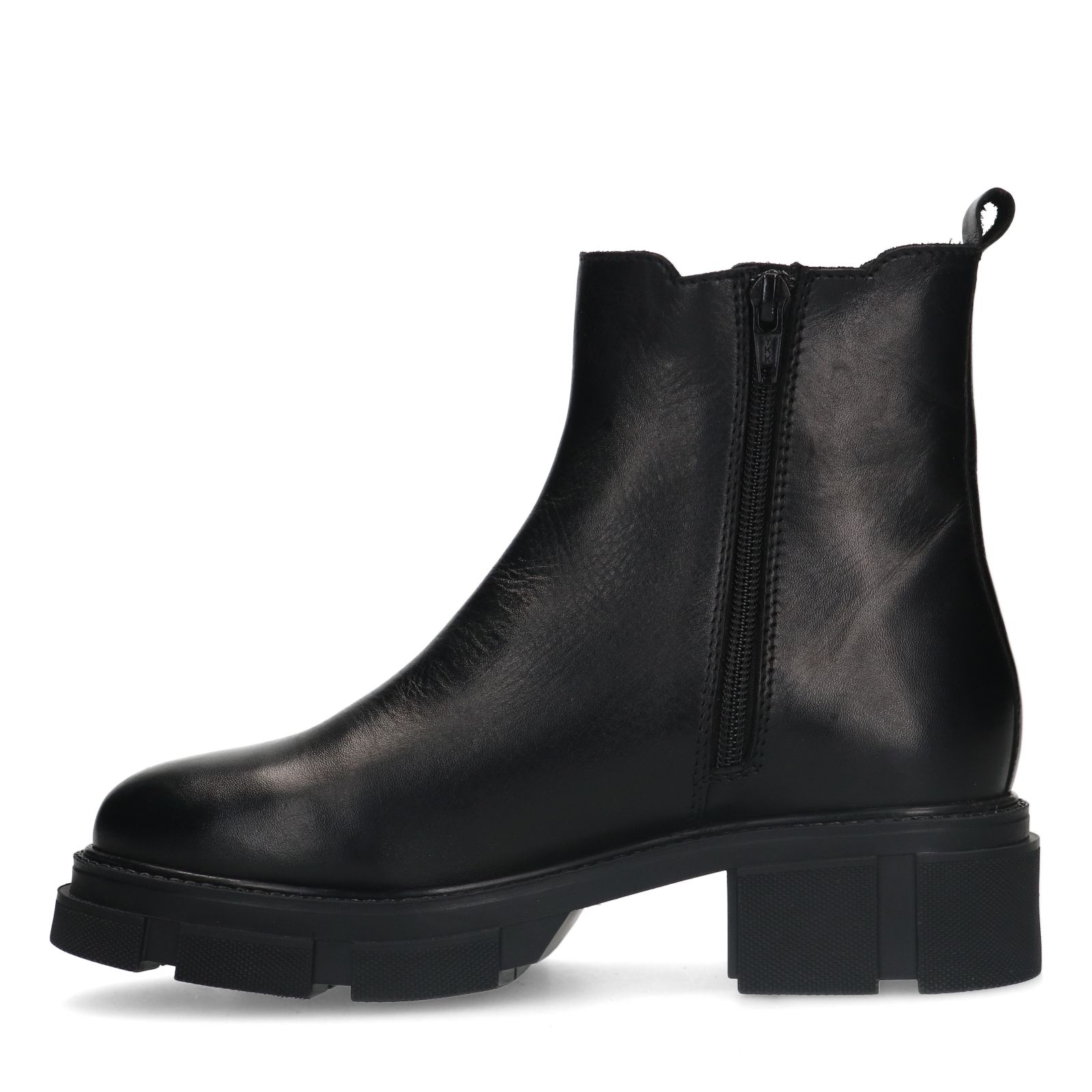 Zwarte leren chelsea boots
