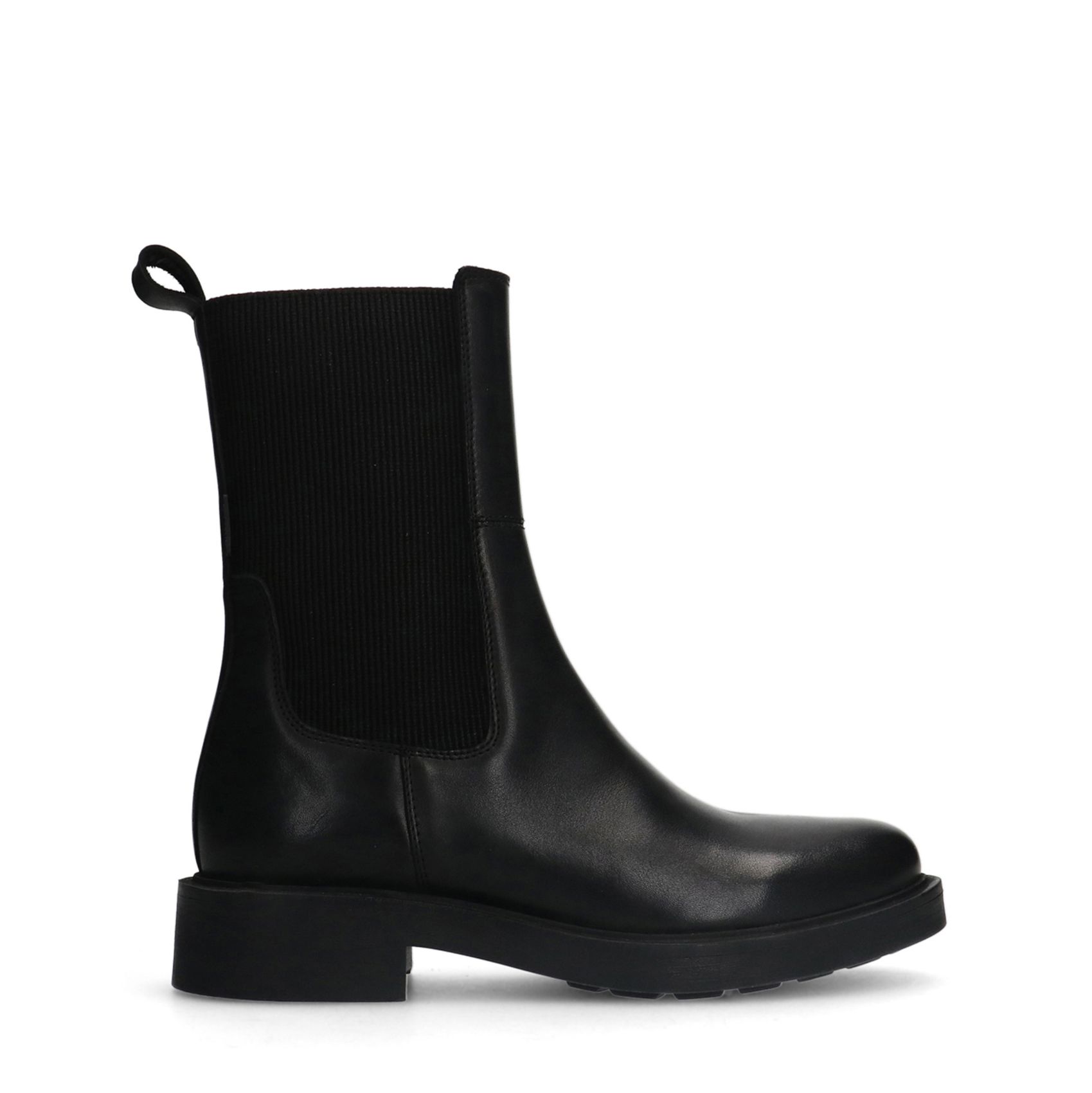 Zwarte leren chelsea boots