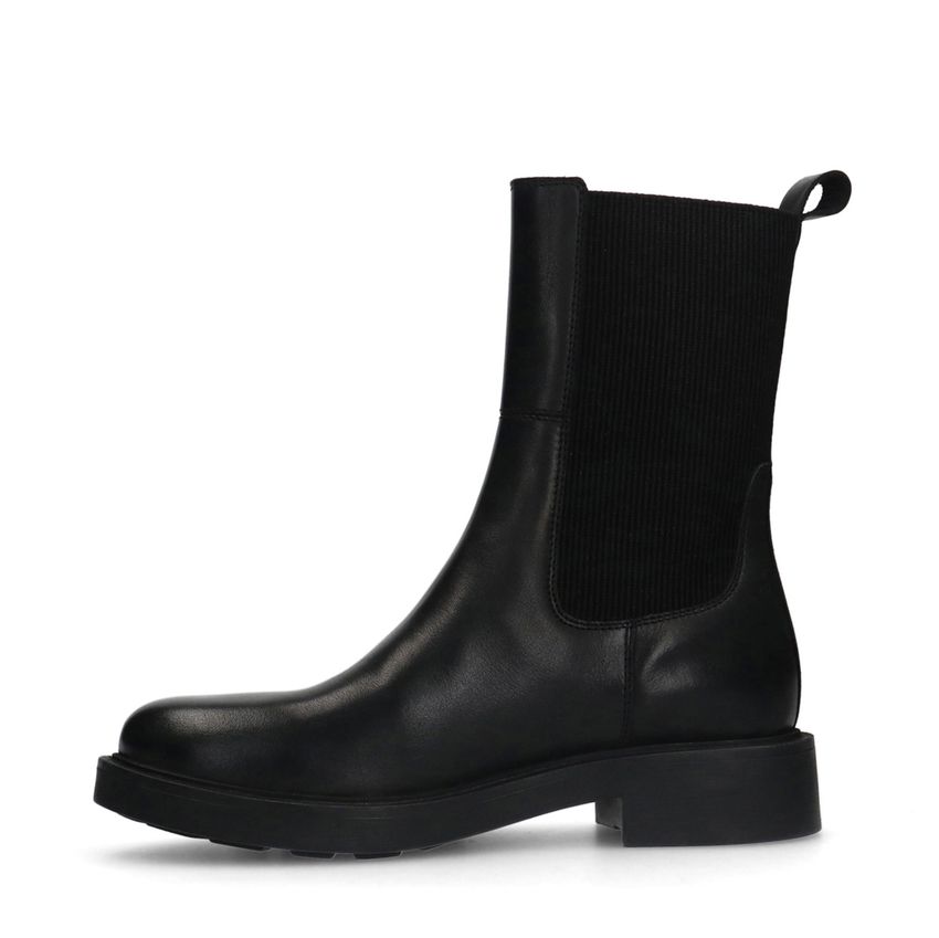 Zwarte leren chelsea boots