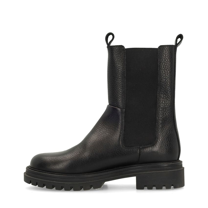 Schwarze Chelsea Boots aus Leder